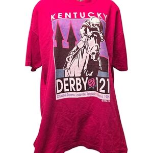 Vintage 1995 Kentucky Derby 121 Thunder Gulch Churchill Downs Tee XL USA